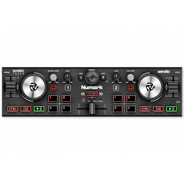 Numark DJ2GO2TOUCH Port DJ Controller w/touch platter & audio