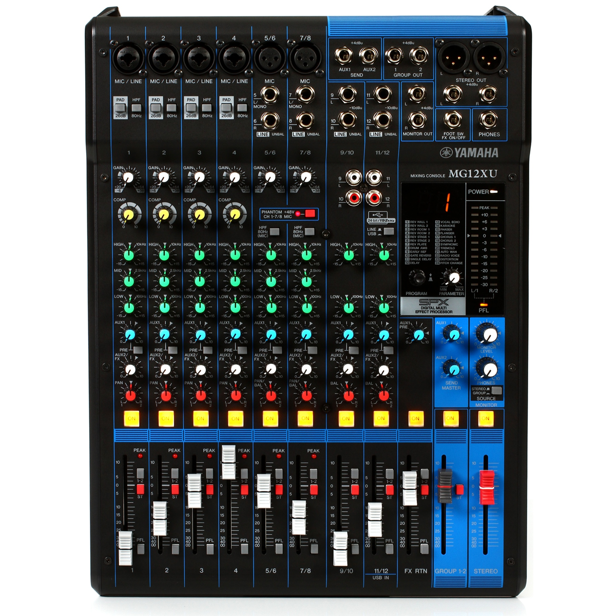 Yamaha MG12XU Analog 12 Ch Mixing Console
