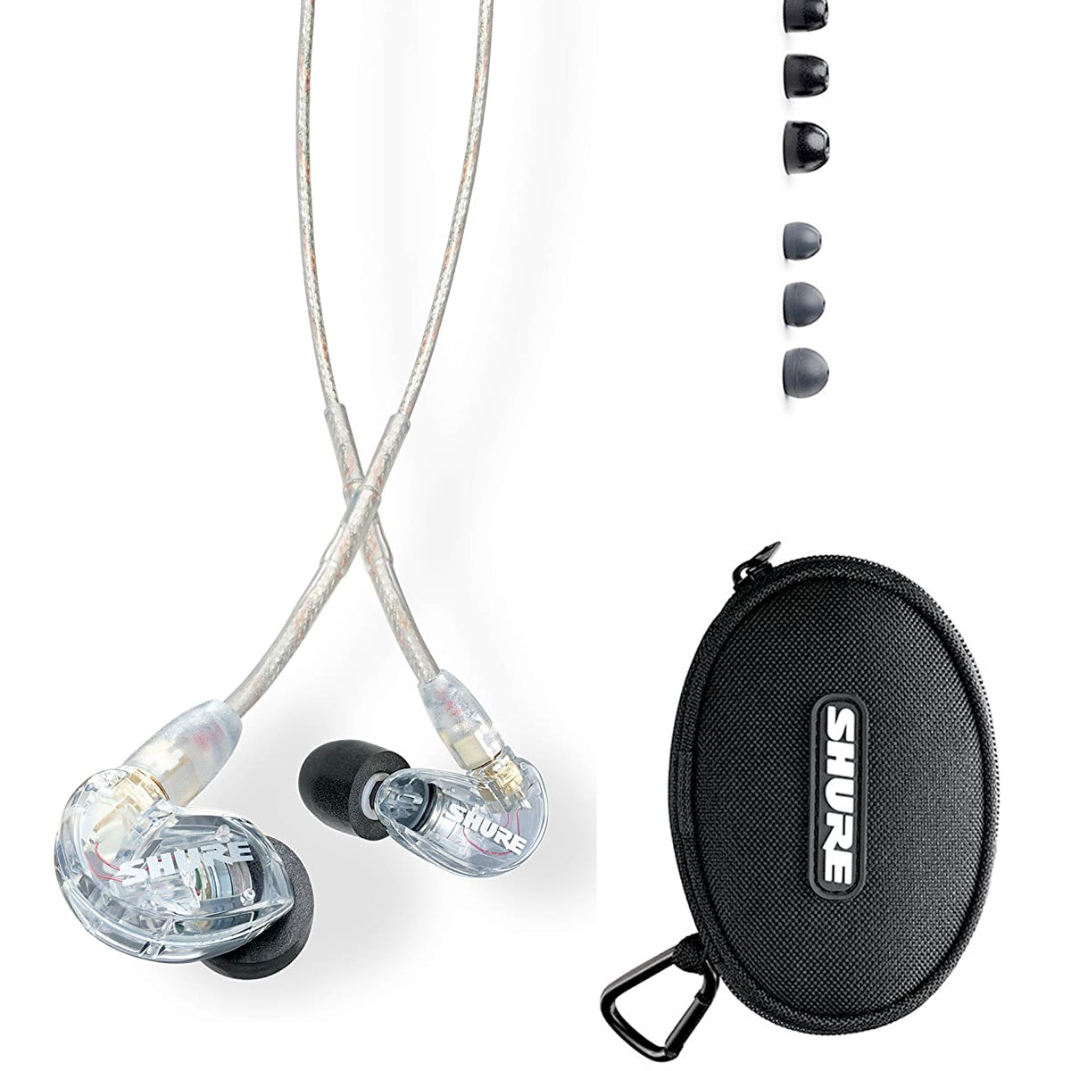Shure SE215-CL In-Ear Monitoring Earphones (Clear)