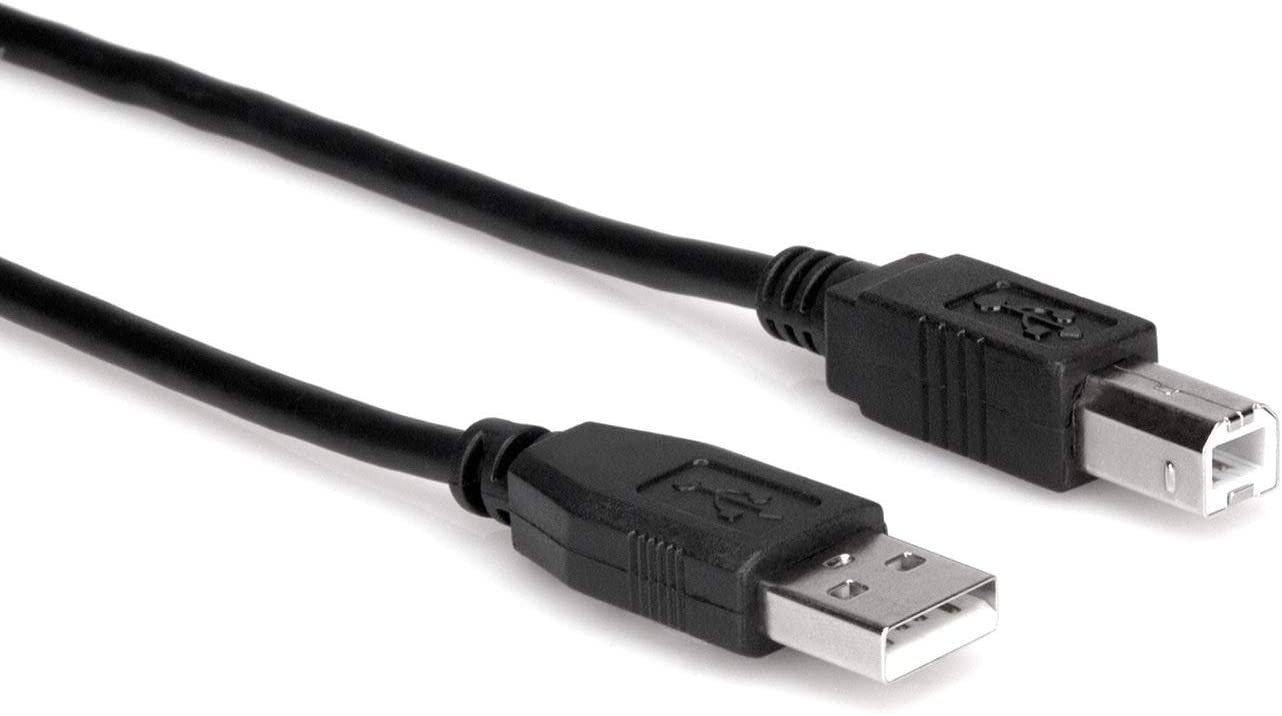 Hosa USB-203AB Type A to Type B USB 2.0 Cable, 3ft