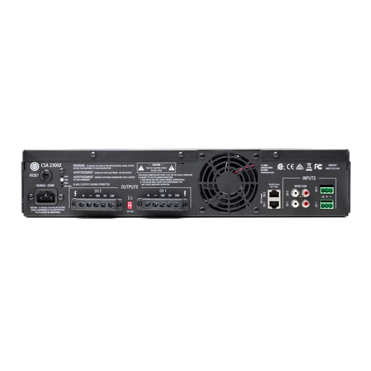 JBL CSA 2300Z Dual-Channel 300W Amplifier