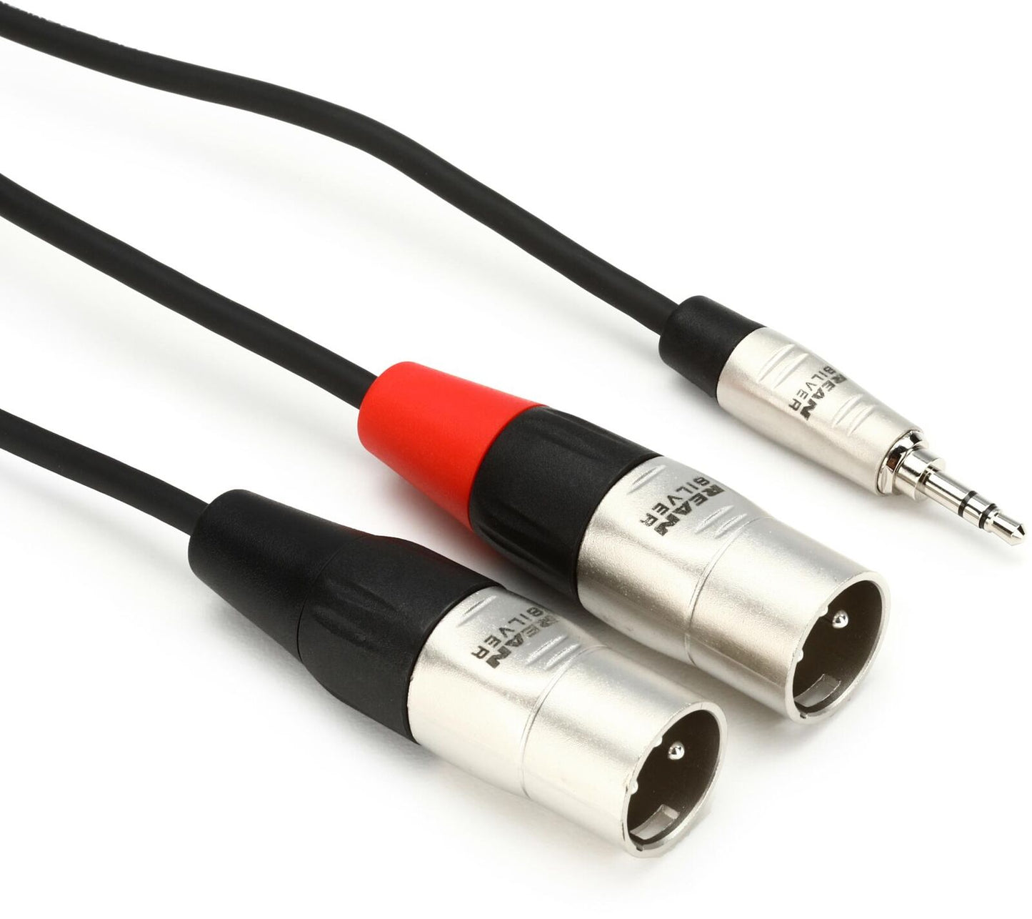 Hosa HMX-003Y Pro 3.5 mm TRS to Dual XLR3M, 3ft