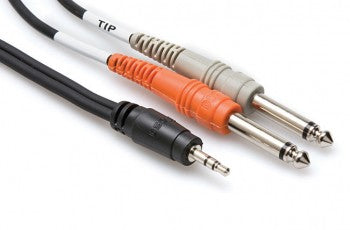 Hosa CMP-159 3.5mm TRS to Dual 1/4in TS, 10ft