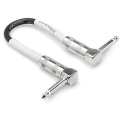 Hosa CPE-106 1/4in TS Right-Angle to Same Guitar Patch Cable, 6inches