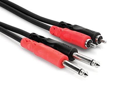 Hosa CPR-202 Dual 1/4" TS to Dual RCA, 6ft