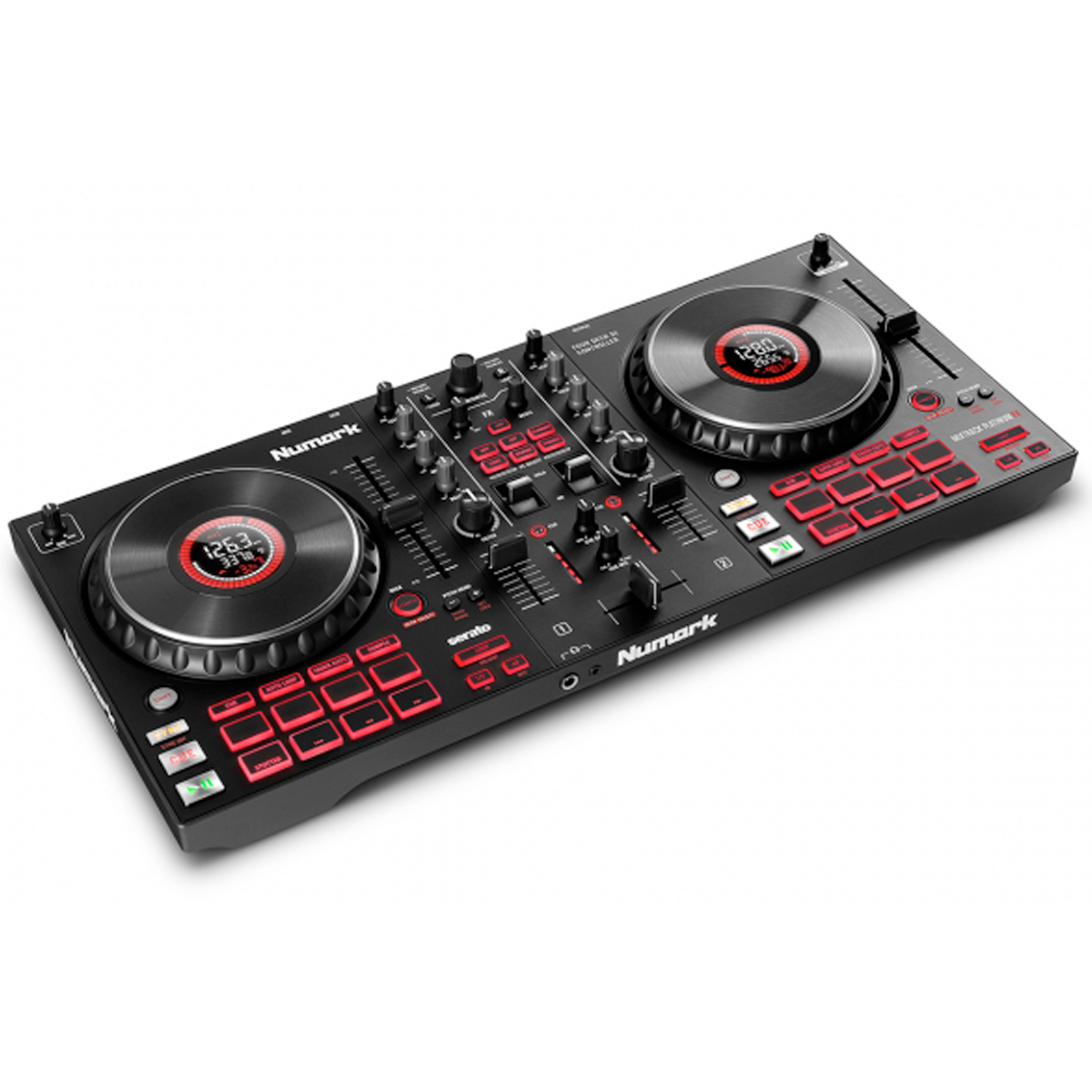 numark mixtrack platinum fx dj controller touch platter in-wheel