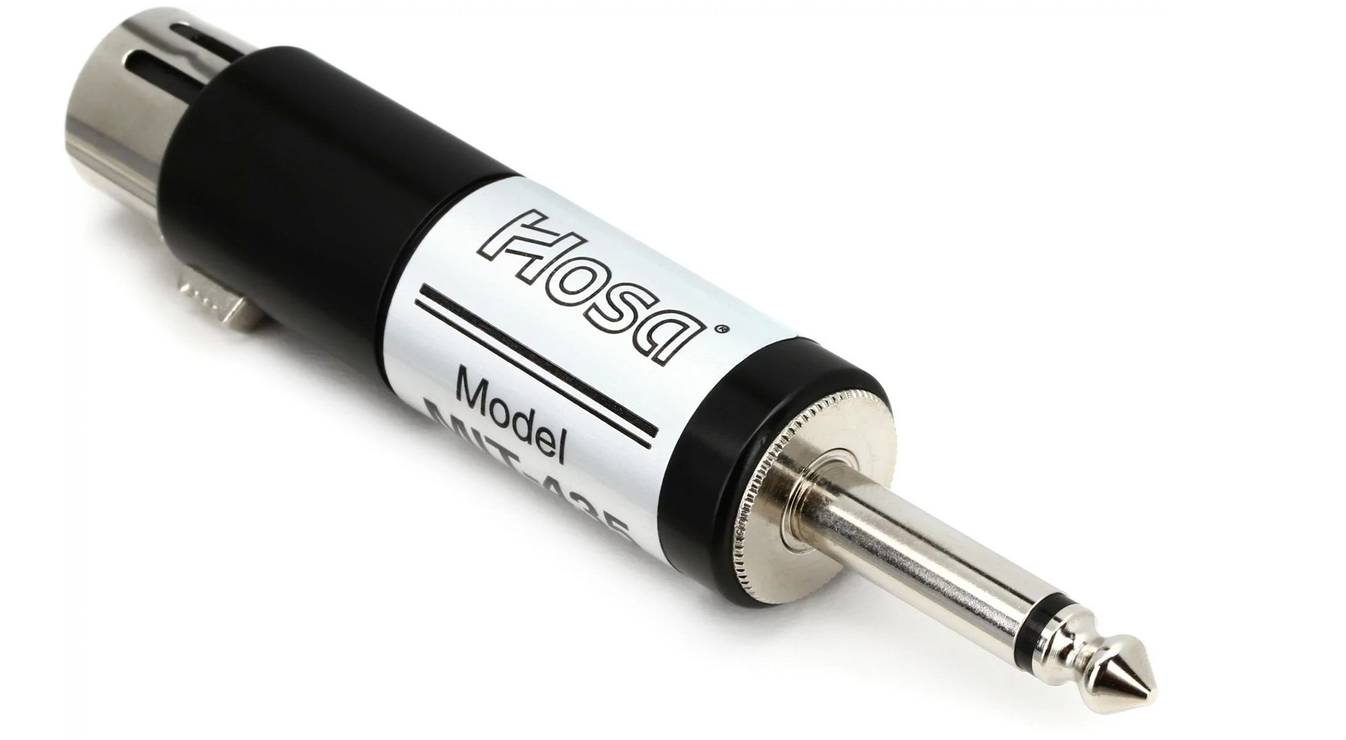 Hosa Technology MIT-435 XLR3F to 1/4 Microphone Transformer
