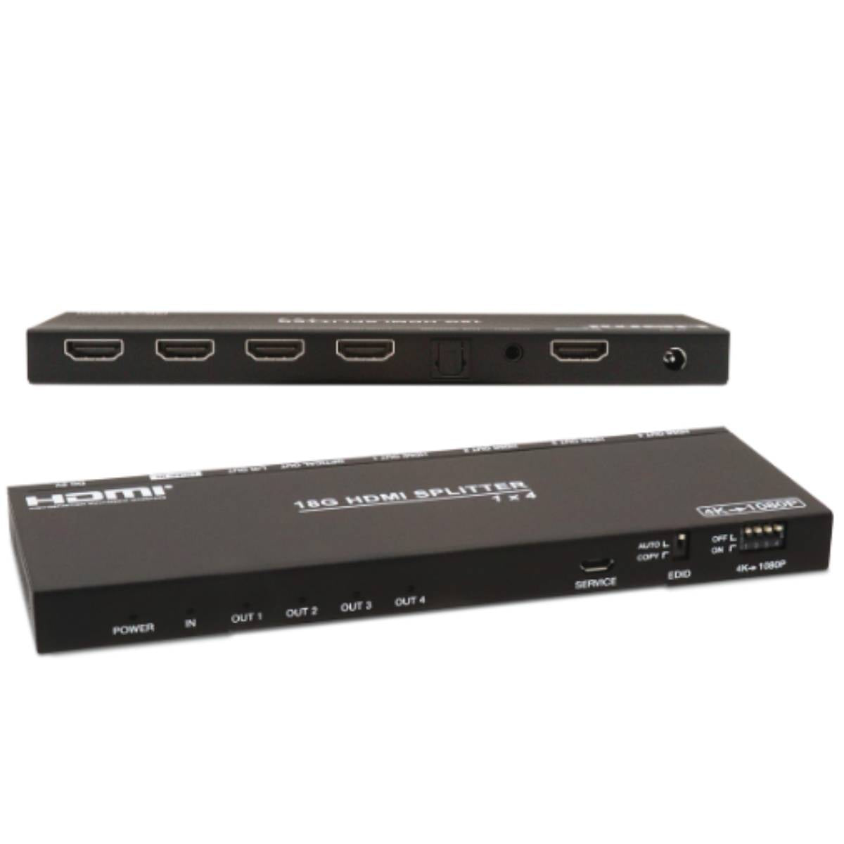 COVID DH14-220 Splitter, HDMI 2.0, 1X4, 18Gbps