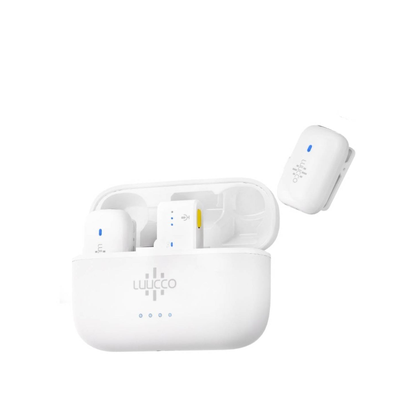 LUUCCO MiniPods-K2 (USB-C/White) Dual-channel Wireless Lavalier Microphone System