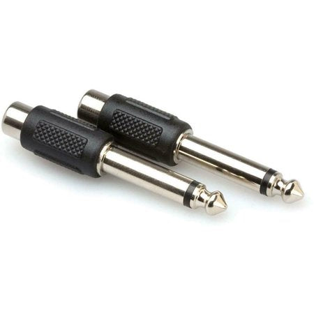 HOSA GPR-101 RCA Female to 1/4 Inch TSM, Pair