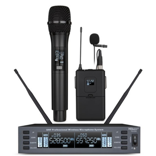 Hiberr YU-E20HL 2-channel 1 Hand-Held, 1 Lavalier