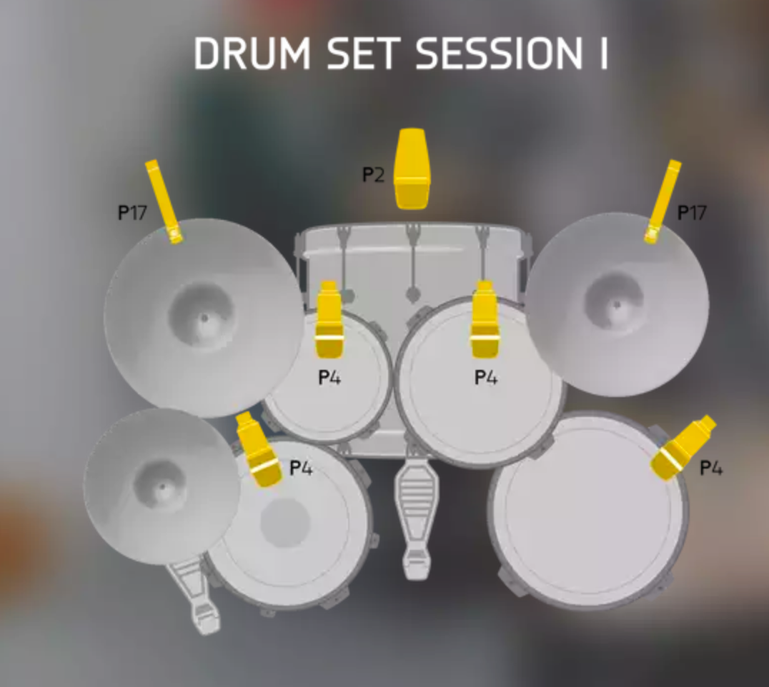 AKG DrumSet Session 1 Microphone Set