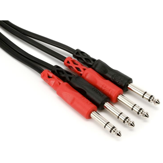 Hosa CSS-203 Dual 1/4in TRS to 1/4in TRS, 10ft