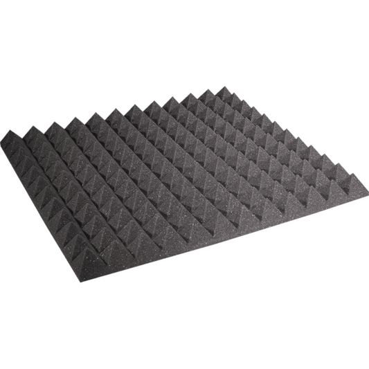 Auralex 2PYR22CHA_HP Studiofoam Pyramid Charcoal 2"X24"X24"