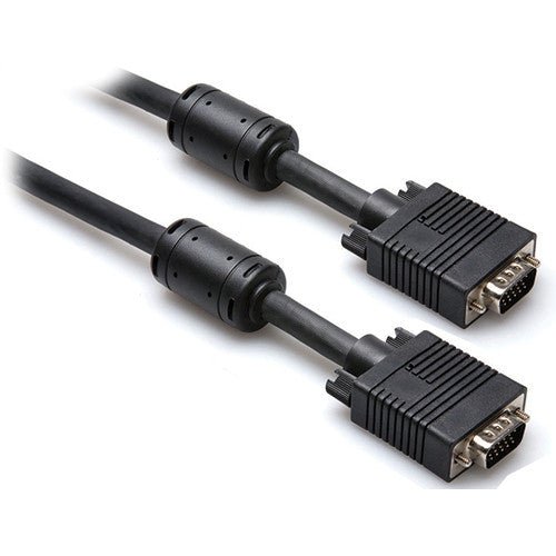 Hosa Technology VGM-525 DE15 to Same w/ 1/8 Inch TRS Audio Cable, 25ft