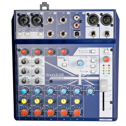 Soundcraft Notepad-8FX Analog Mixing Console