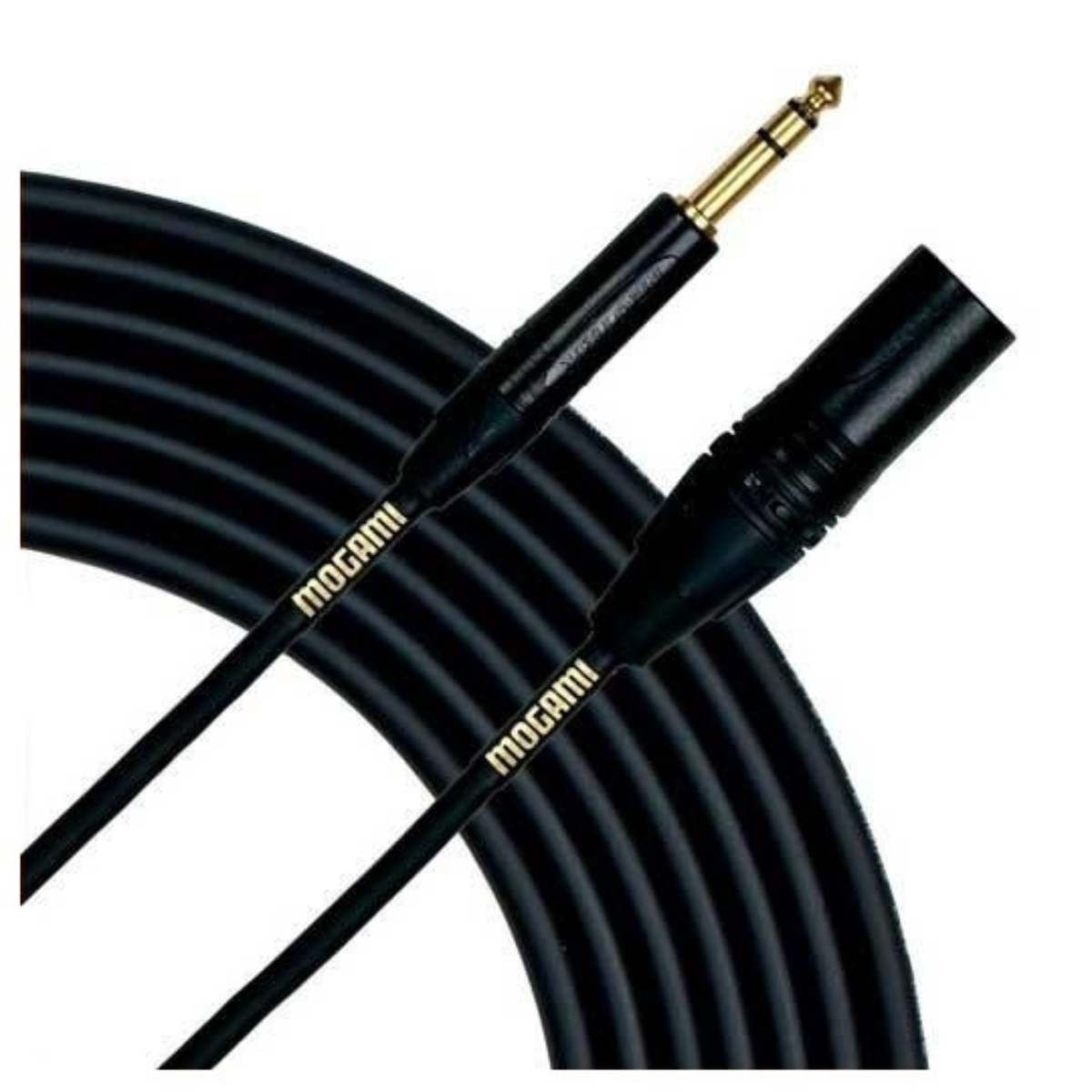 Mogami GOLD-TRS-XLRM-06 1/4" TRS Male Plug to XLR-Male, Gold Contacts, Straight Connectors, 6 Foot