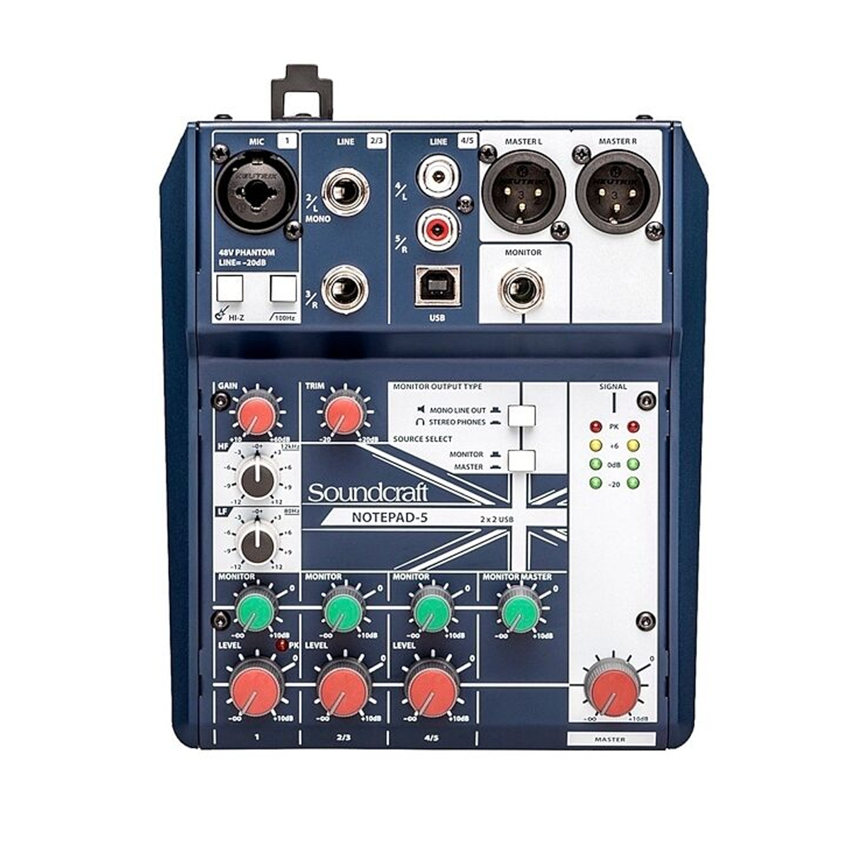 Soundcraft Notepad-5 Small Mixer USB I/O and Analog