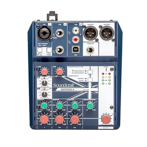 Soundcraft Notepad-5 Small Mixer USB I/O and Analog