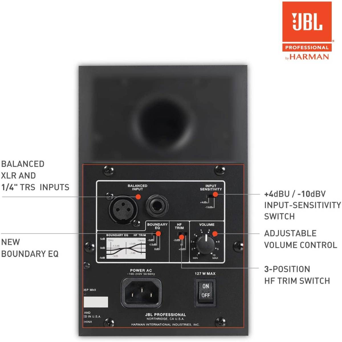 JBL 305P MkII - Powered 5" Two-Way Studio Monitor