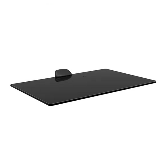 Barkan E85G+ Glass A/V Shelf, Black for weight up to 22lbs/ 10kg (E85G+ B.)