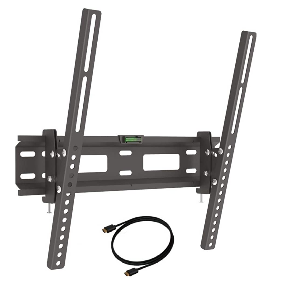 Barkan 13-80 in. Tilt Flat TV Wall Mount Up to 110 lbs with 4K 6 ft. HDMI Cable CHD410.B 