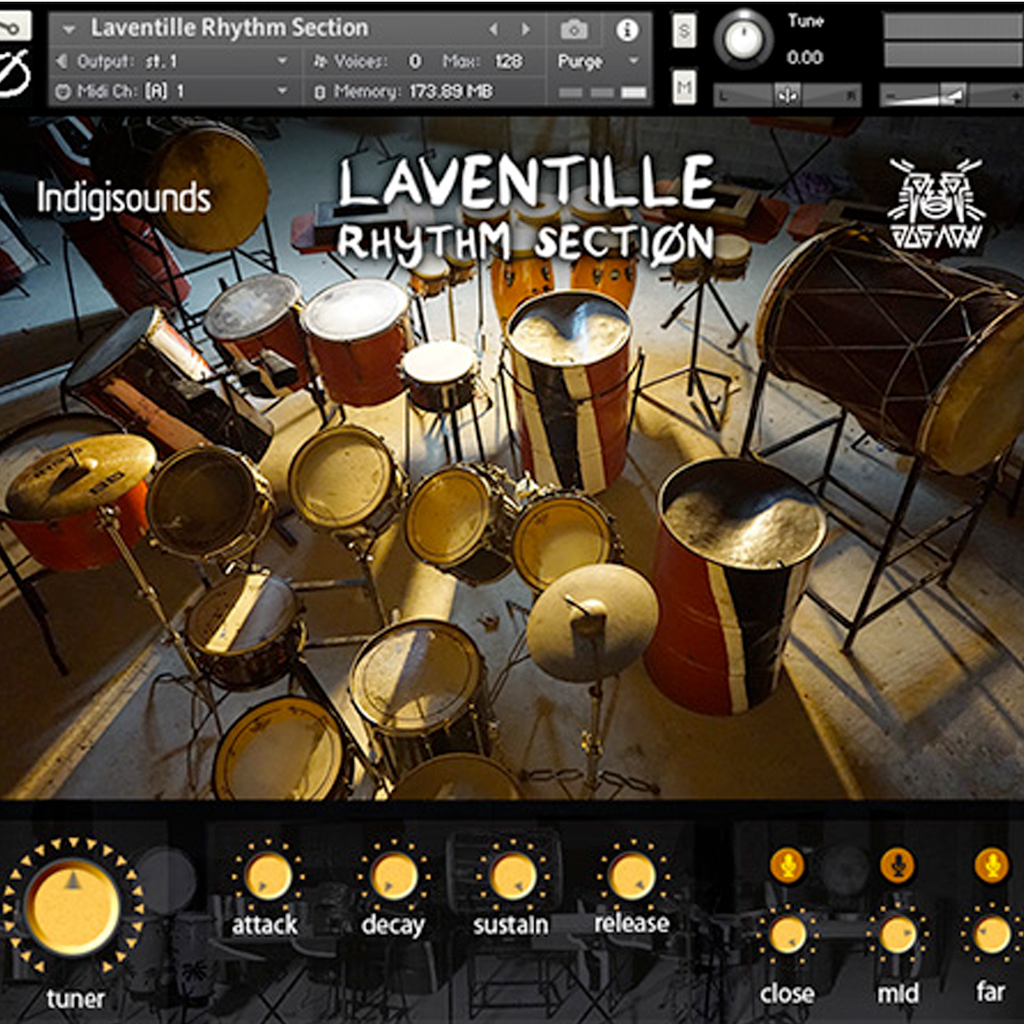 Indigisounds Laventille Rhythm Section "Engine Room" Percussion Samples 1035-730