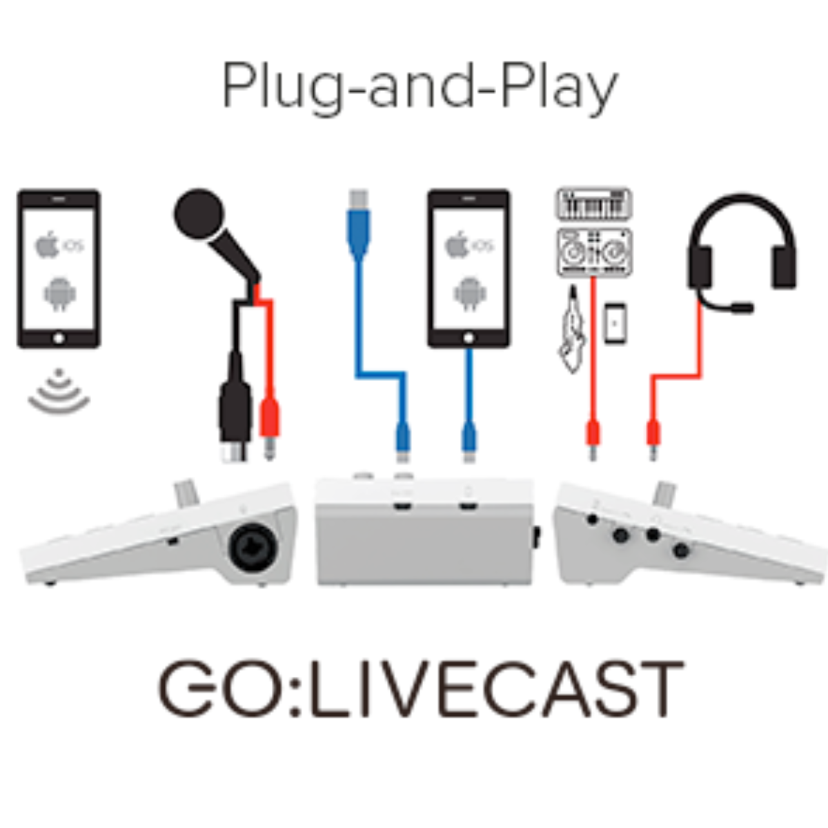ROLAND GO:LIVECAST Live Streaming Studio for Smartphones