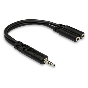 Hosa YMM-232 3.5mm TRS to Dual 3.5mm TRSF Y-cable