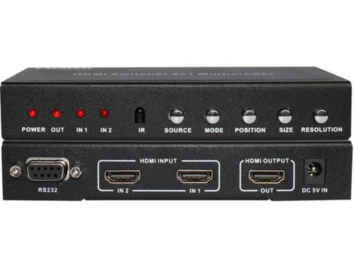 A-NEUVIDEO - ANI-PIP-LITE 2x1 HDMI Multi-Viewer w/ PiP