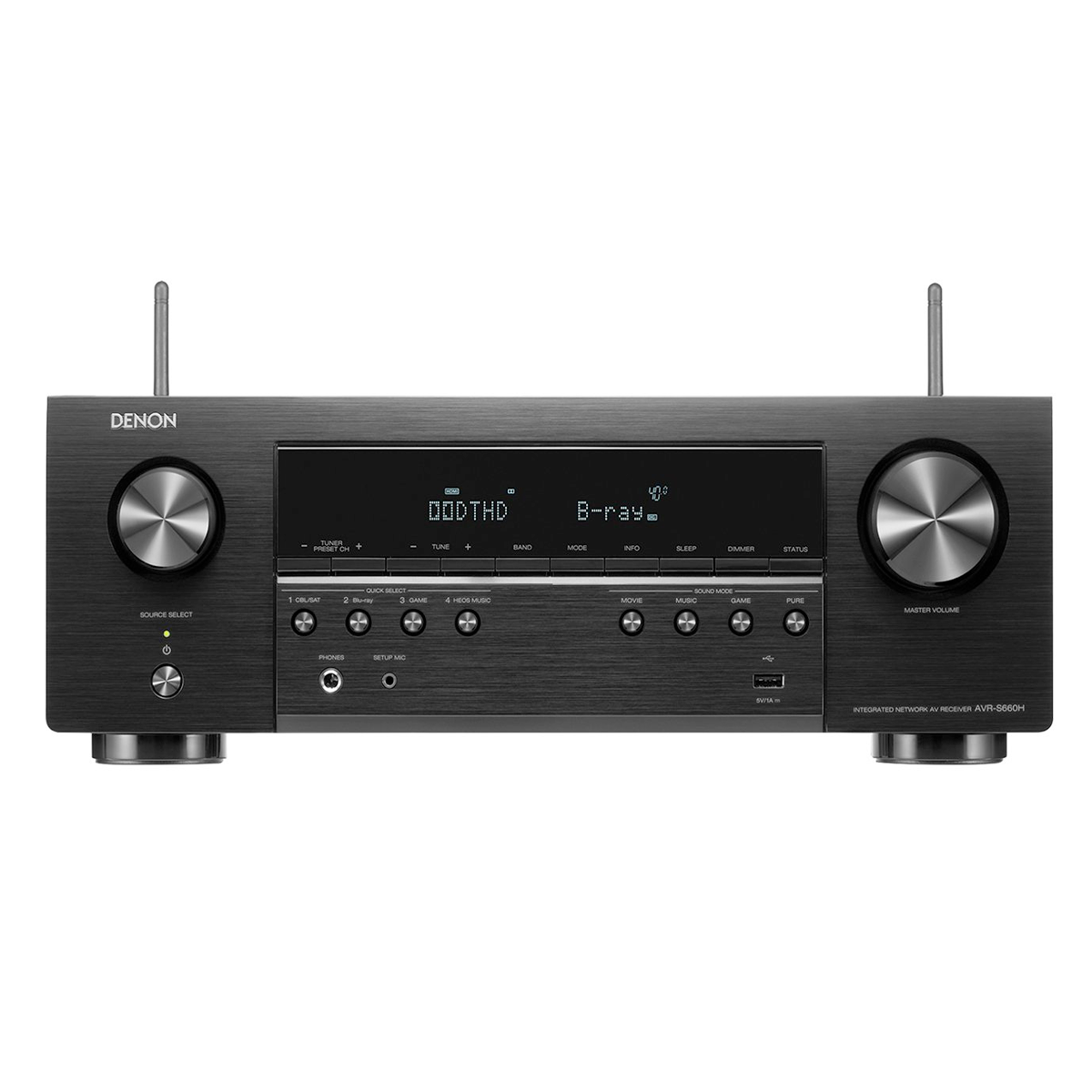 Denon AVR-S660H 5.2 Channel 8K Receiver with HEOS® Built-in 