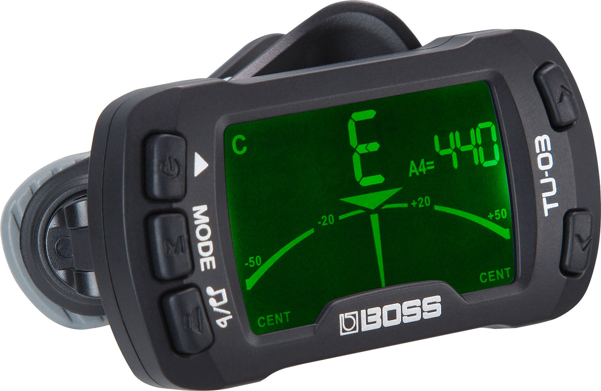 Boss TU-03 Clip-on Tuner with Metronome