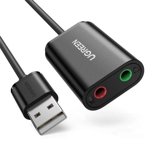USB to Audio Jack Sound Card Adapter