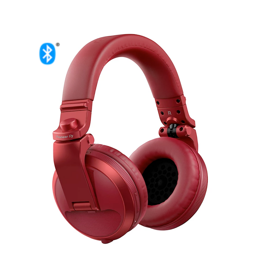 Pioneer HDJ-X5BT-R Over-ear DJ headphones with Bluetooth (red)