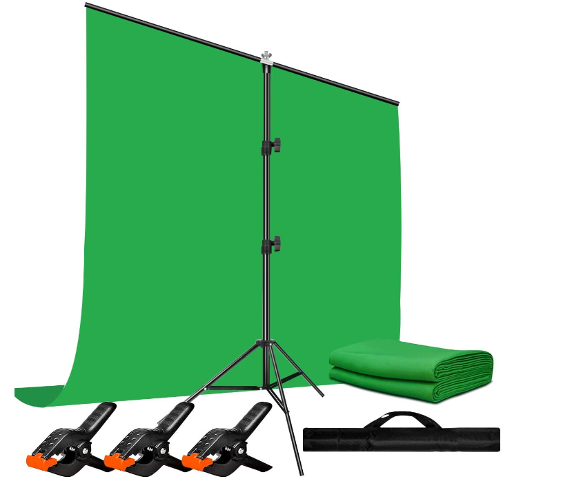 Green Screen with Stand (5' x 6.5')