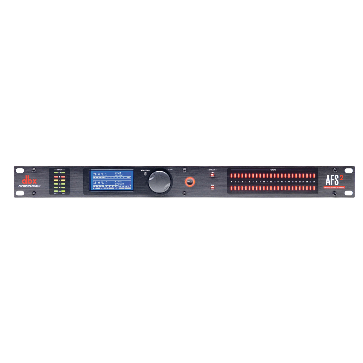 DBX AFS2-VVM Dual Channel Advanced Feedback Suppression w/ LCD display