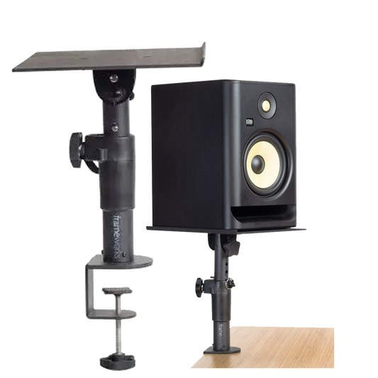 Gator GFWSPKSTMNDSKCMP Frameworks Clamp-On Studio Monitor Stand (Pair)