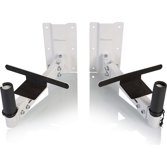 Gator GFW-SPKWM100W Wall Mount Speaker Stand - White (pair)