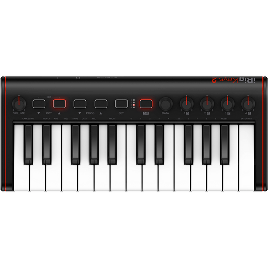 IK Multimedia iRig Keys 2 Mini 25-Mini-Key USB MIDI Keyboard Controller