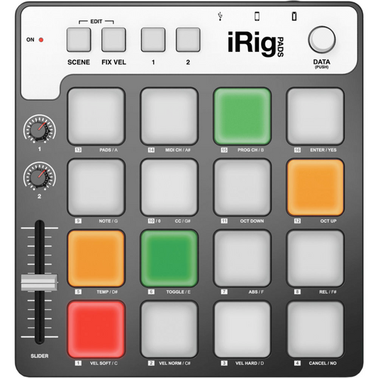 IK Multimedia IP-IRIG-PADS-IN iRig PADS MIDI Controller