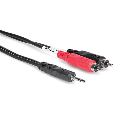 Hosa CMR-206 3.5mm TRS to Dual RCA, 6ft