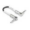 Hosa CPE-112 1/4in TS Right-Angle to Same Guitar Patch Cable, 1ft