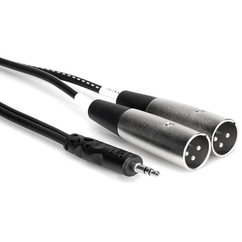 Hosa CYX-403M 3.5mm TRS to Dual XLR, 10ft