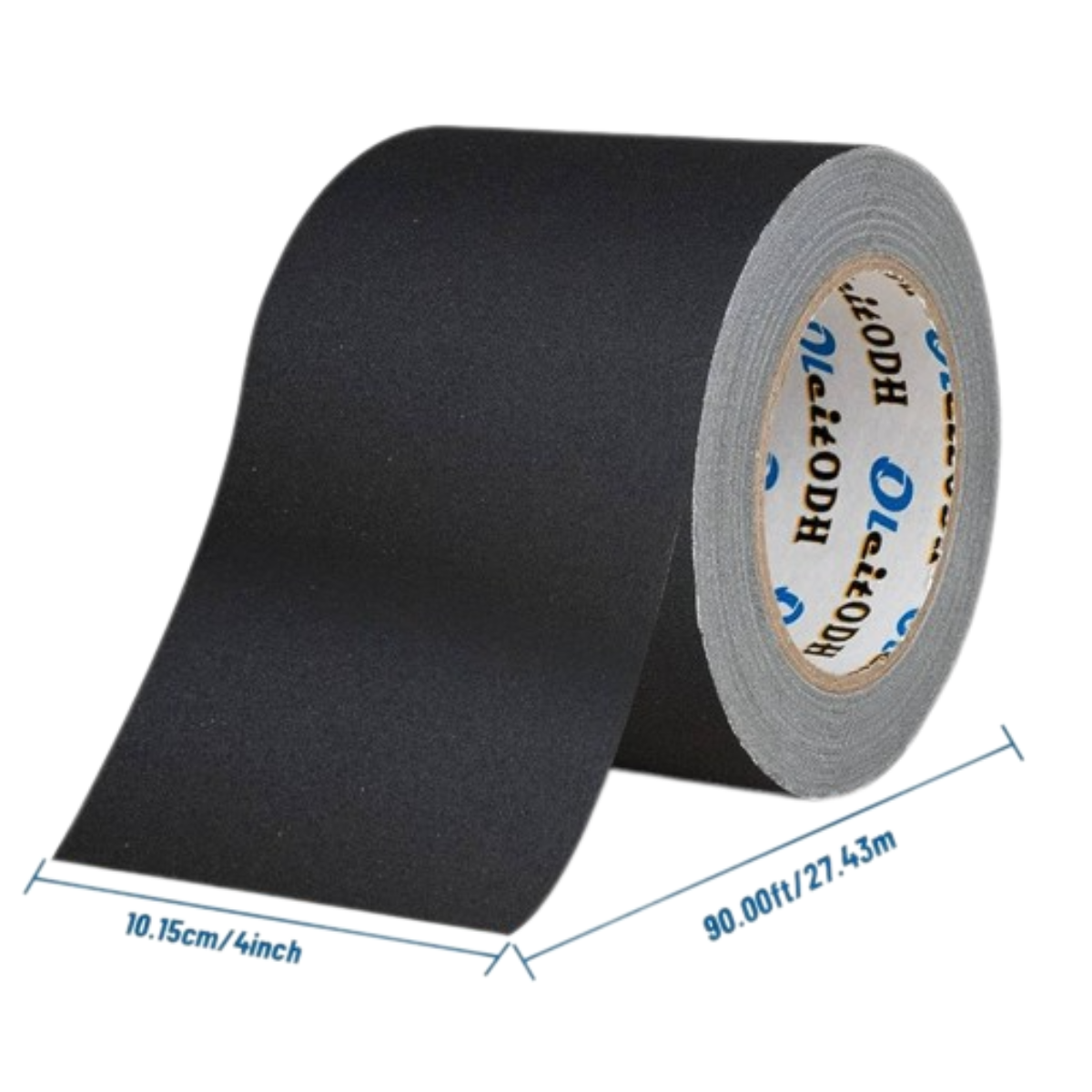 4-inch Black Gaffer Tape - 60Yds (Cloth Matte Finish Rubber Adhesive)