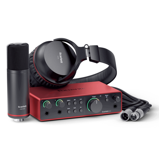 Focusrite Scarlett 2i2 Studio Recording Bundle (4th Gen)