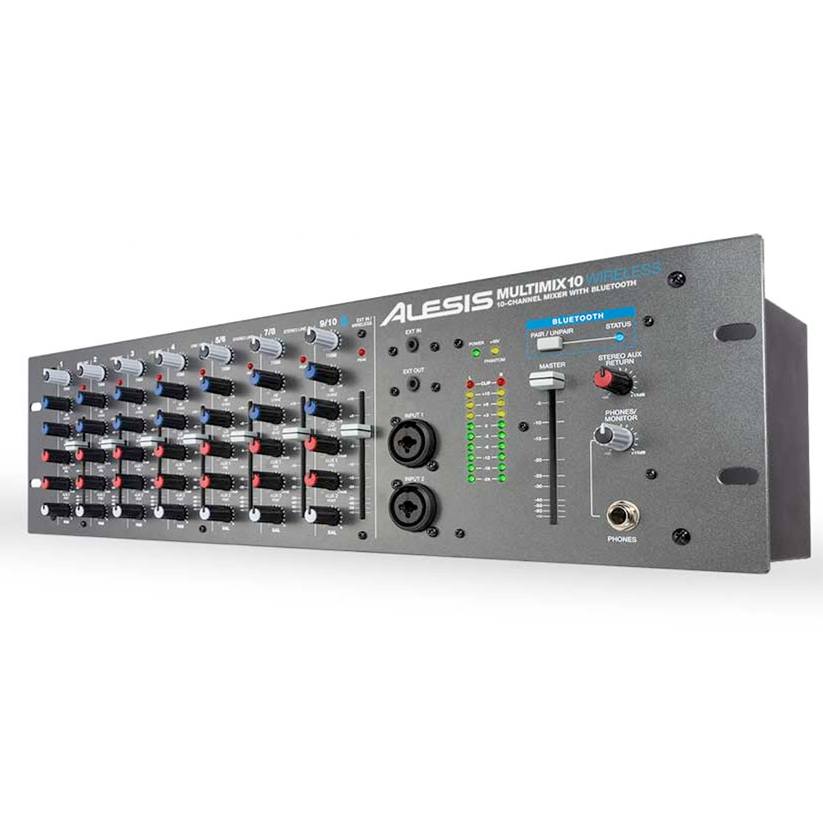 Alesis MultiMix 10 Wireless 10-Channel Rackmount Mixer with Bluetooth Wireless