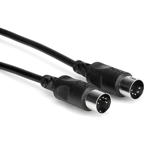 Hosa MID-310BK MIDI Cable, 10ft