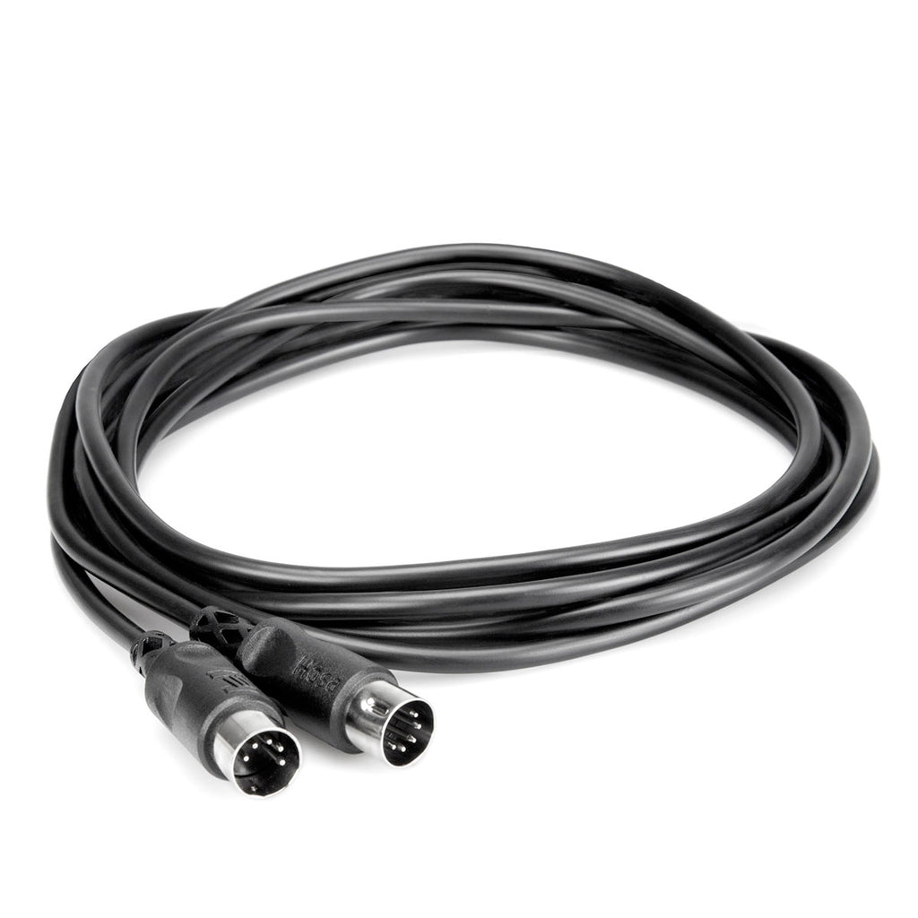 Hosa Technology MID-325BK Standard MIDI Male to Same Cable, 25ft (Black)