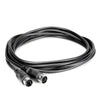 Hosa Technology MID-325BK Standard MIDI Male to Same Cable, 25ft (Black)