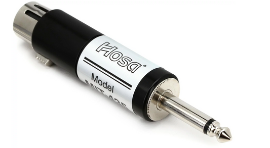 Hosa Technology MIT-435 XLR3F to 1/4  Microphone Transformer